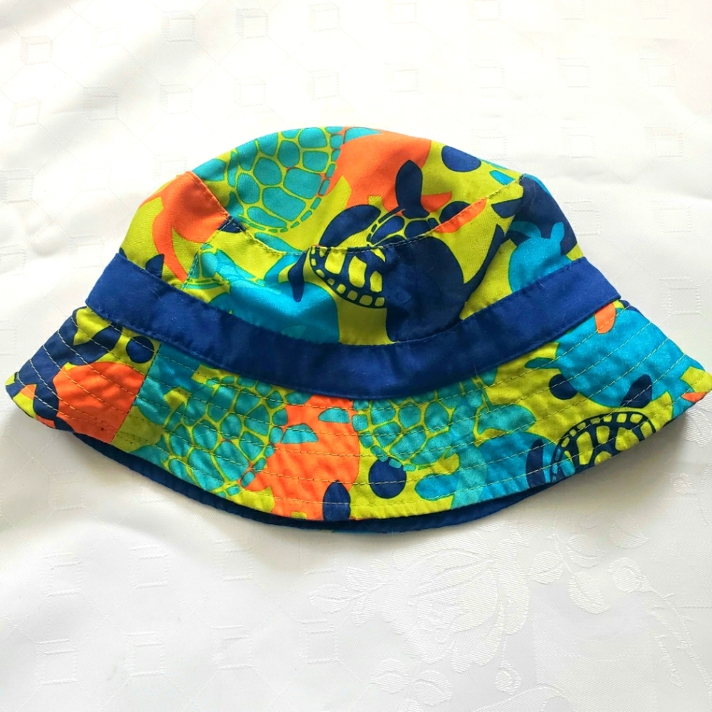 Kids R Us Toddler Turtles Bucket Swim /Beach Hat Size 20 1/8"